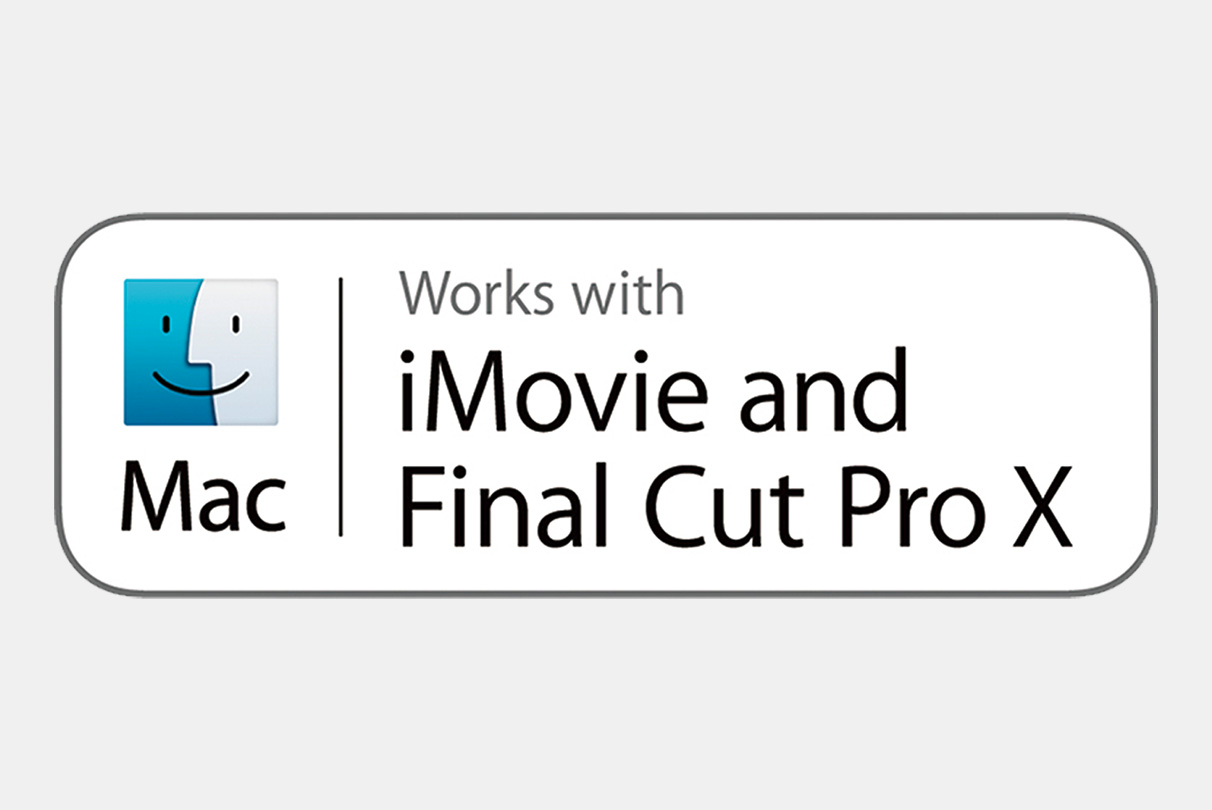 Works with iMovie and Final Cut Pro X