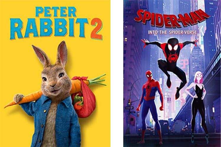 PETER RABBIT2 SPIDER-MAN INTO THE SPIDER VERSE