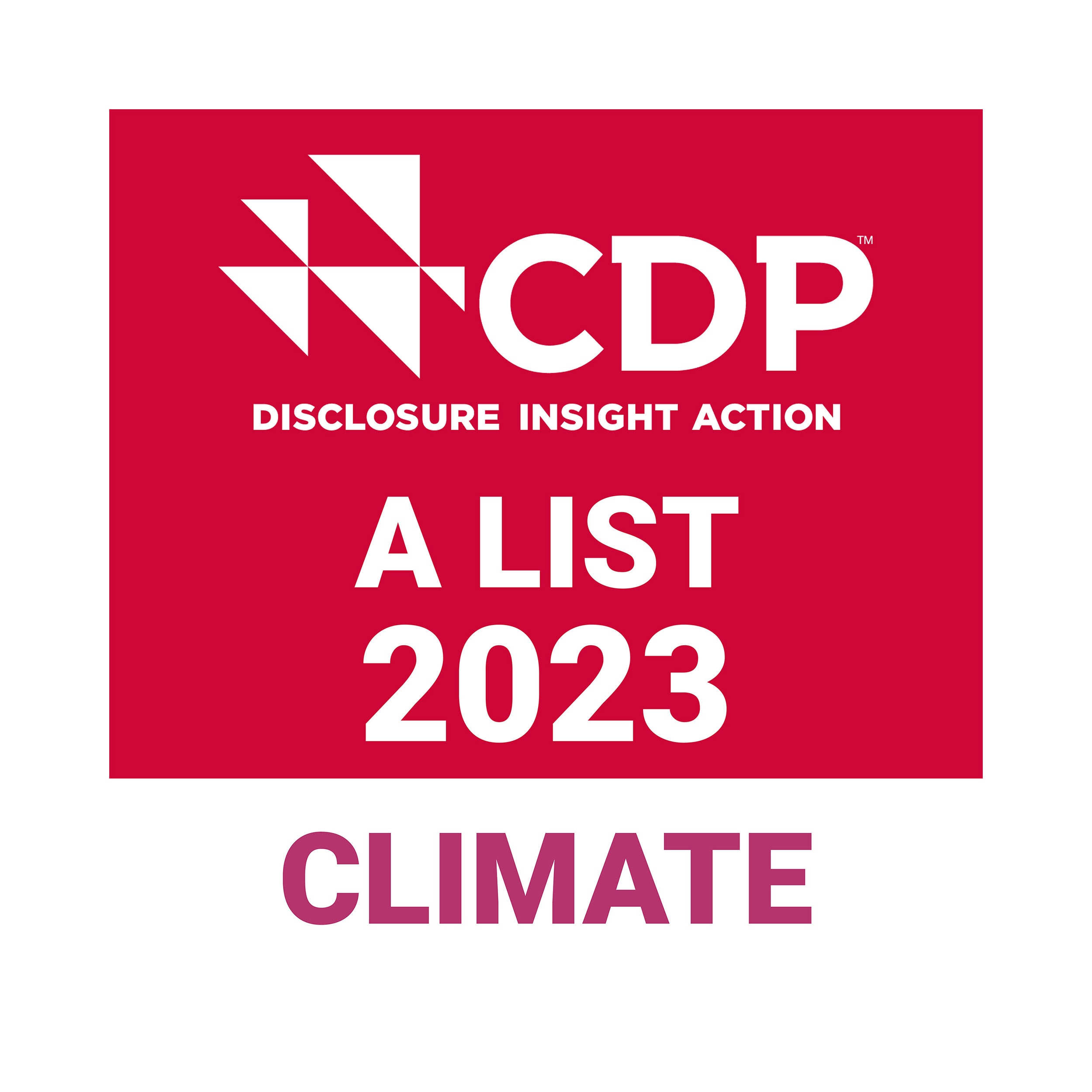 CDP DISCLOSURE INSIGHT ACTION A LIST 2023 CLIMATE