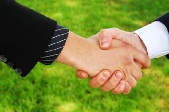 Image of cooperating with business partners