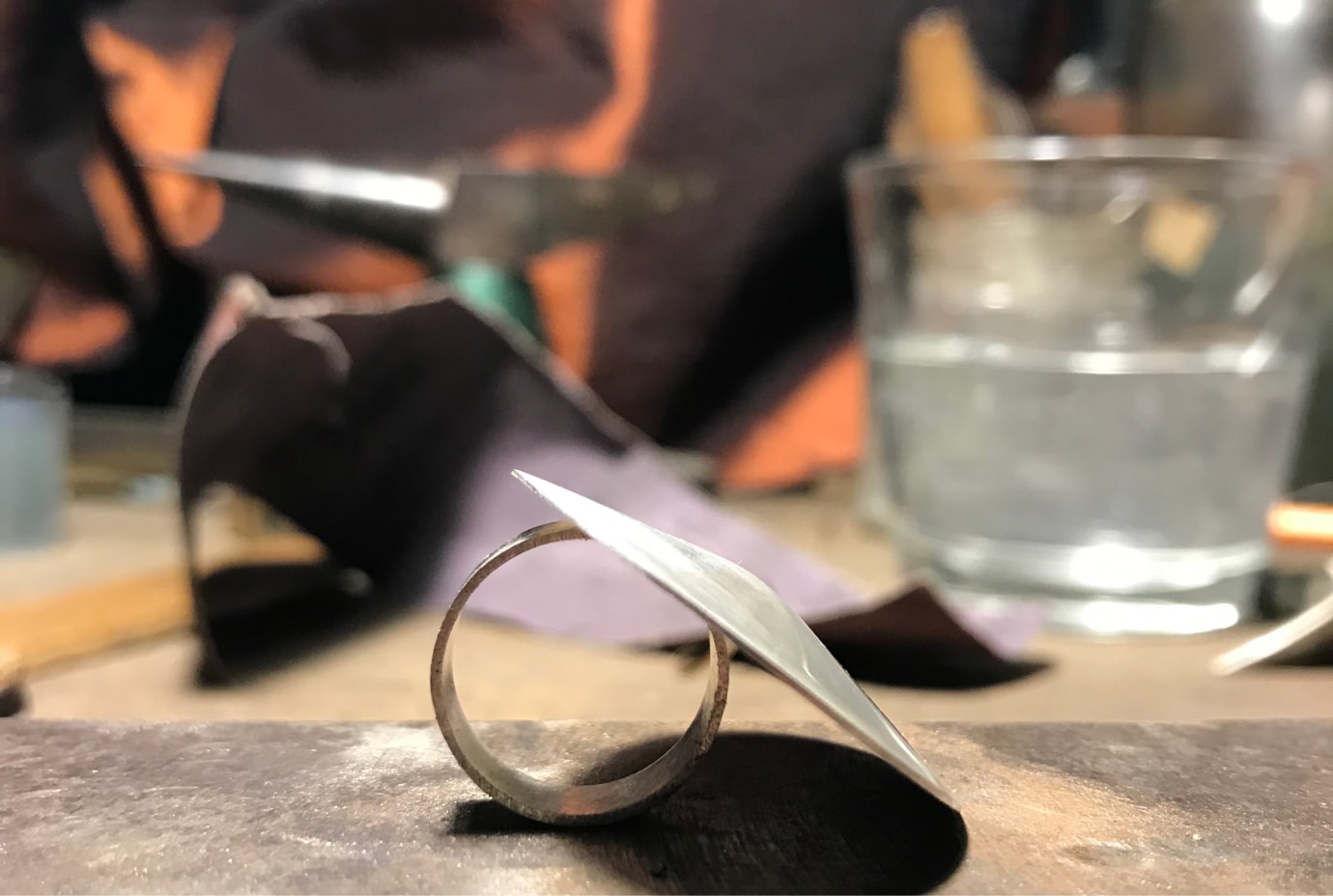 Photo of silver ring crafted by Sabina Weiss