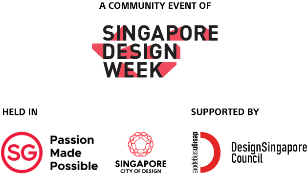 Singapore Design Week and Visit Singapore, Singapore city of design, Design Singapore Council logo.