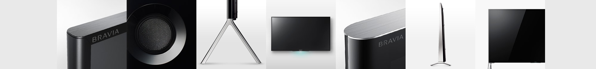 Photos of the various parts of the BRAVIA