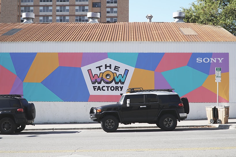 Photo of the exterior of the WOW Factory