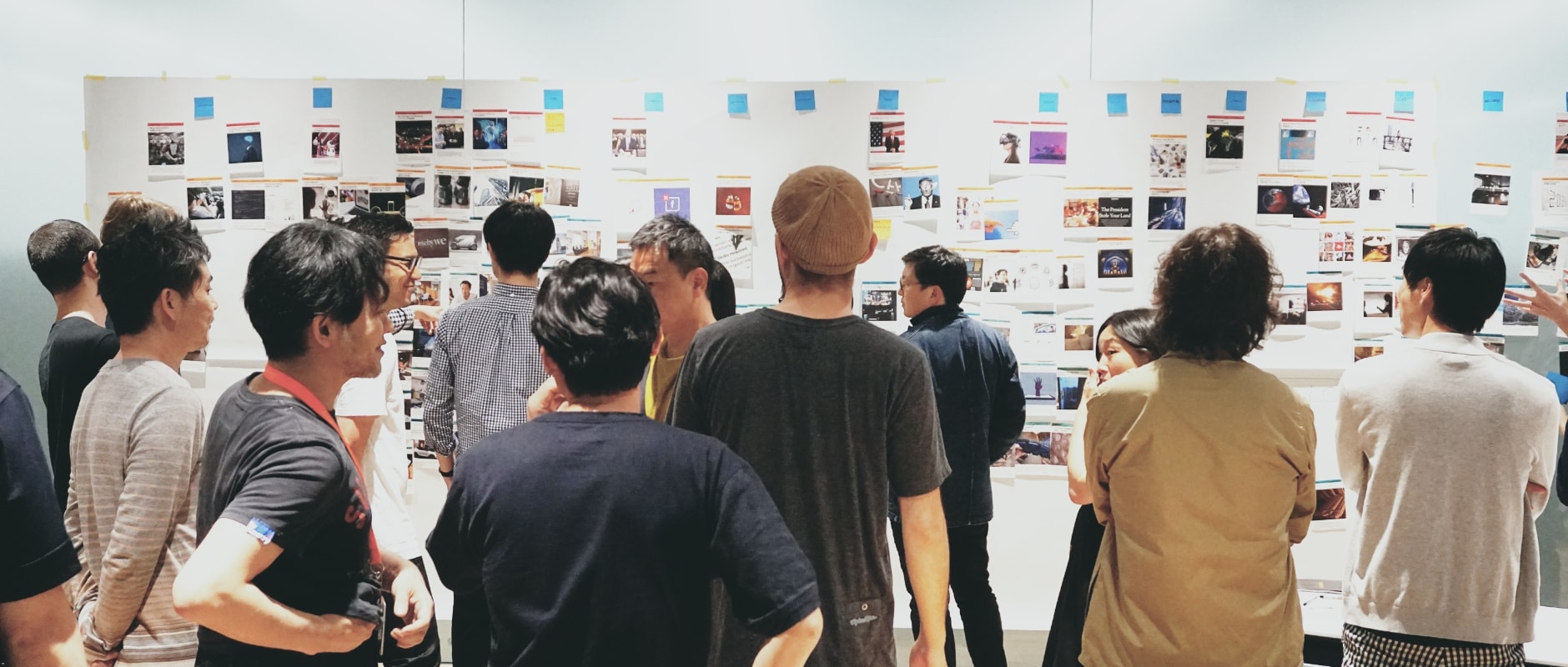 Photo of members discussing during a workshop at the design research project