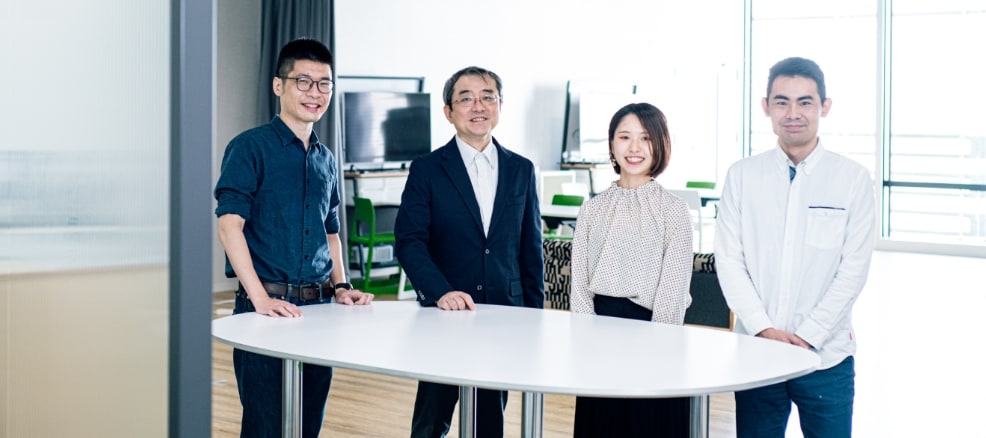 (from left to right) Shihhao Wen, Koji Aoyama, Ruri Oya, Masamoto Horikawa