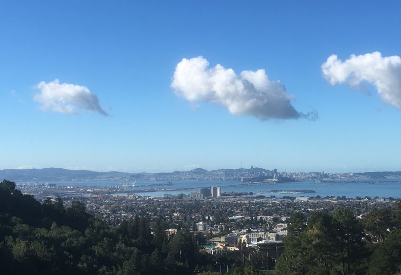 A photo of the landscape from the research institute in Taishi Ano's university days