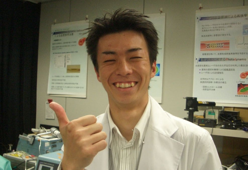 Photo of Tsubasa Tsukahara in his university days