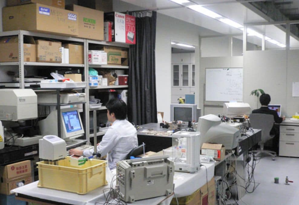 Photo of the lab in Tsubasa Tsukahara's university days