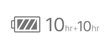 1ohr + 10hr battery icon