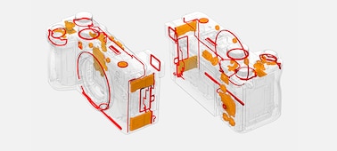 Product image showing parts that support dust and moisture-proofing