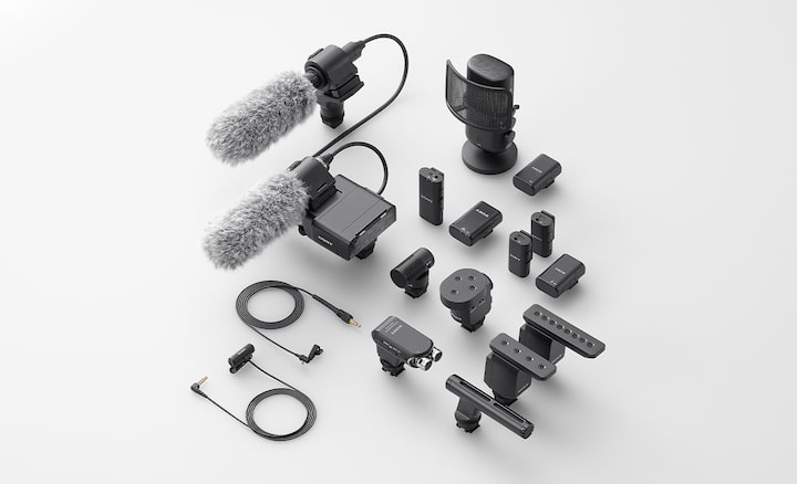 Product image of Sony’s 14-microphone lineup