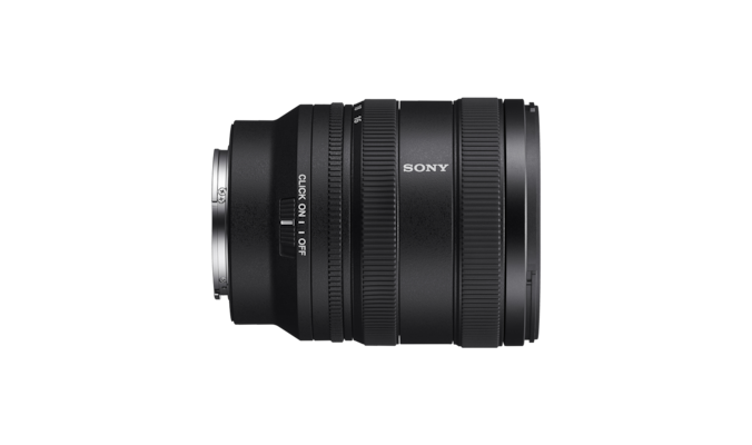 A product image showing the right-side view of the lens