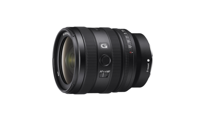 A product image showing the front left view of the lens