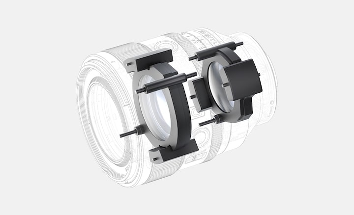 Lensteki XD Lineer Motor aktüatörlerinin görüntüsü