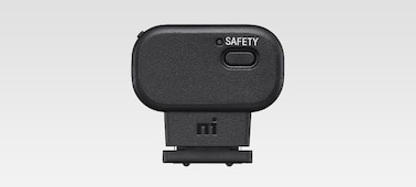 Product image of the safety button on the receiver