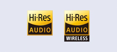 Hi-Res Audio & Hi-Res Audio Wireless logos