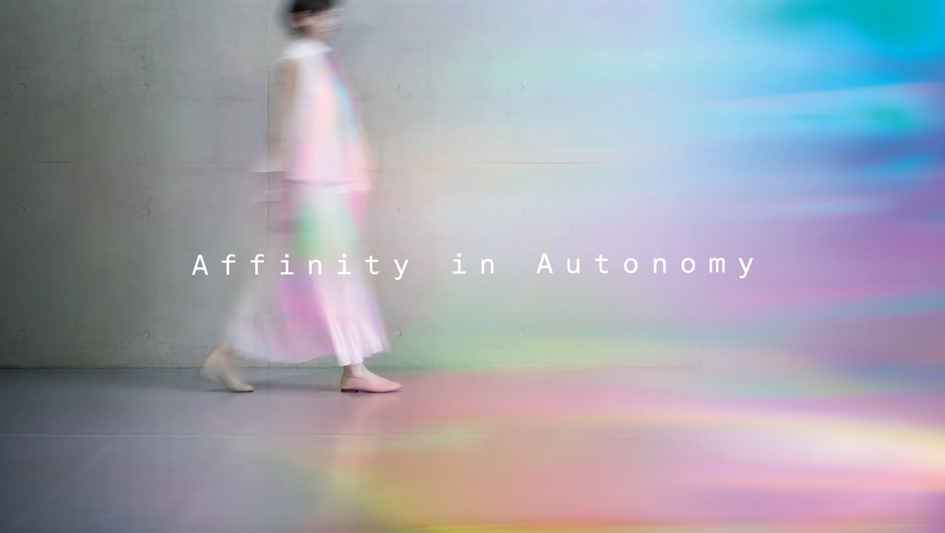 前坂が関わった、人とAIとロボティクスが共生する未来像を示したAffinity in Autonomyのキービジュアル写真