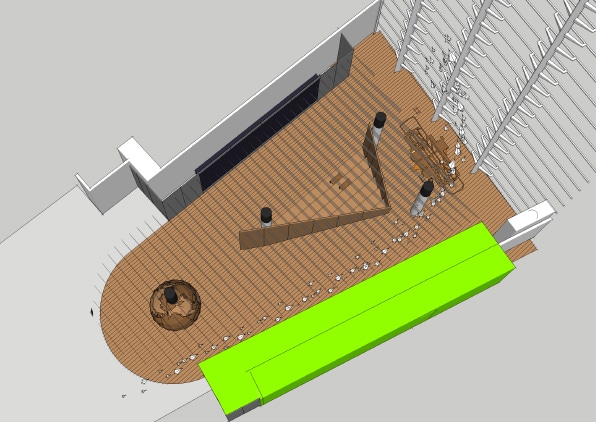 シアター全体の3Dモデルの画像